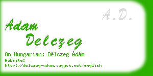 adam delczeg business card