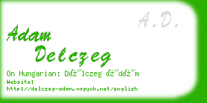 adam delczeg business card